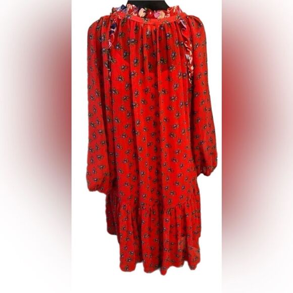 NWOT. Beltaine Womens Patterned Peasant Dress size M - Picture 5 of 10